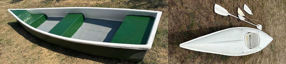 Barca/lotca de fibra + caiac