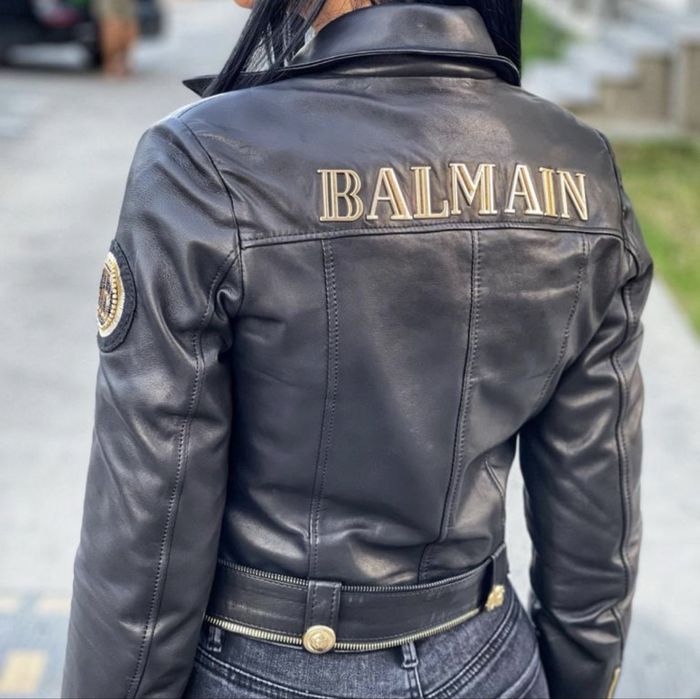 Geaca piele Balmain