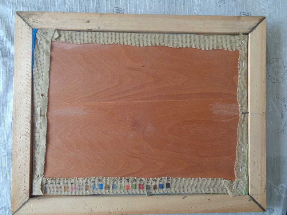 Продавам Ръчно шит гоблен „Старецът с лулата“