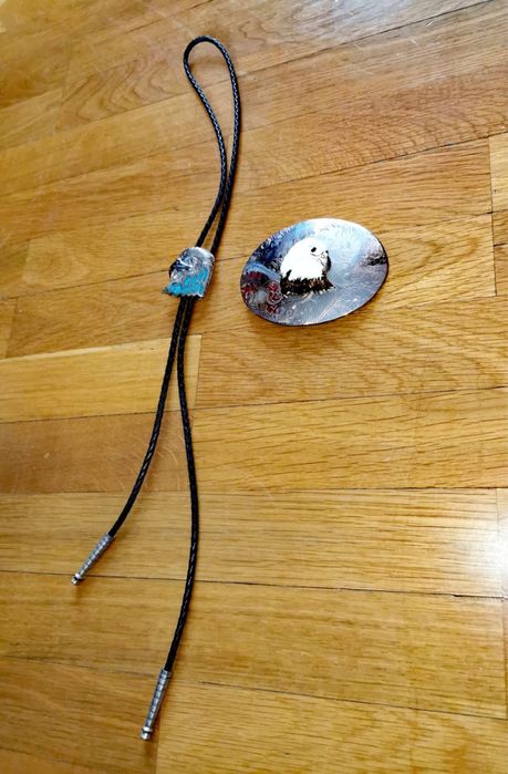 Сребърна тока за колан USA американска ръчна изработка Блу Рибън - Distinctive Blue Ribbon , Rockmount , Ranch Wear , Denver Colorado супер находка