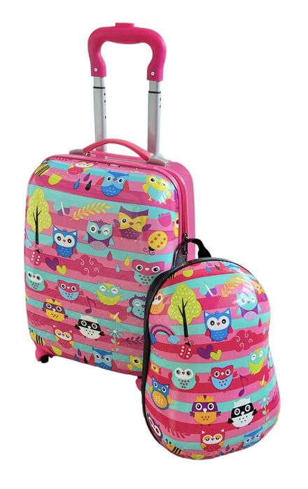 Детски куфар за ръчен багаж+раница 46x30x21 см | ABS, 4 колела 360°