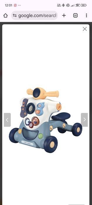 Проходилка и Скутер 4 в 1 Kikkaboo Robo Blue