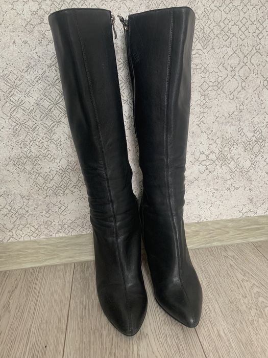 Сапоги женские весна- осень натуральная кожа