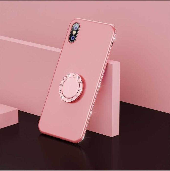 Husa + pietricele + inel iPhone 11 , 11 Pro, 11 Pro Max