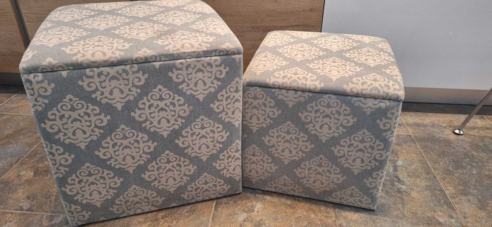 Vand set 2 taburete bleo-gri