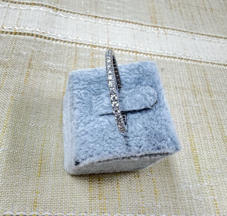 Inel tip veregheta Aur 18k cu Diamante, pret fix