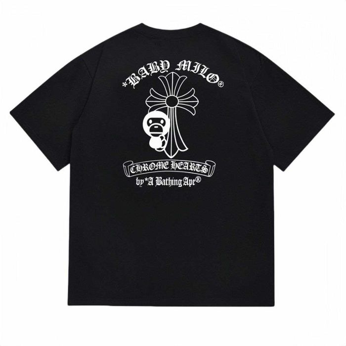 Оверсайз-футболка Chrome Hearts x A Bathing Ape (BAPE)