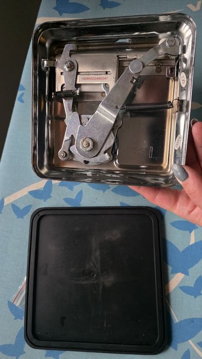 Aparat injectat tutun OCB, din inox, cu manivelă, argintiu