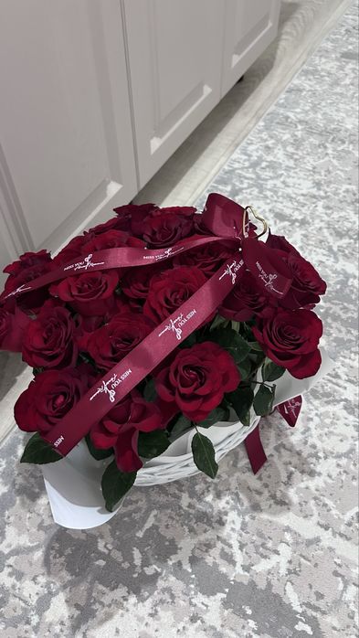 красные розы букет