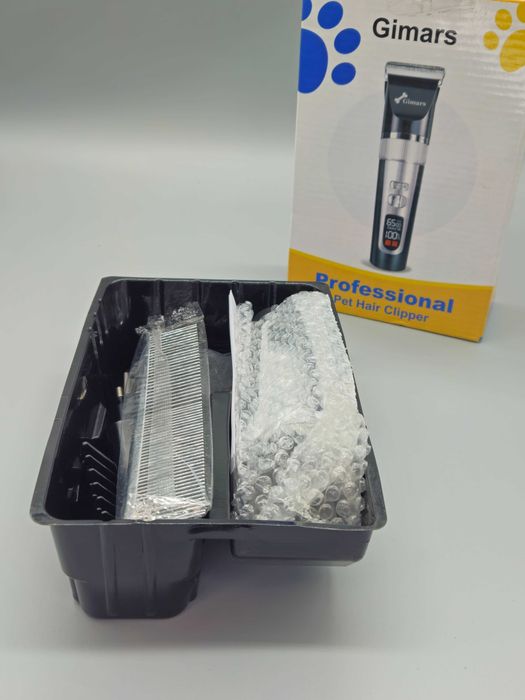 Професионална машинка за подстригване на домашни любимци Gimars, LCD!