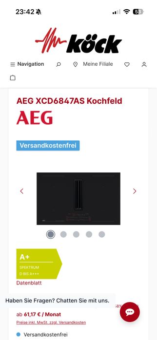 Plita electrica AEG +Hota