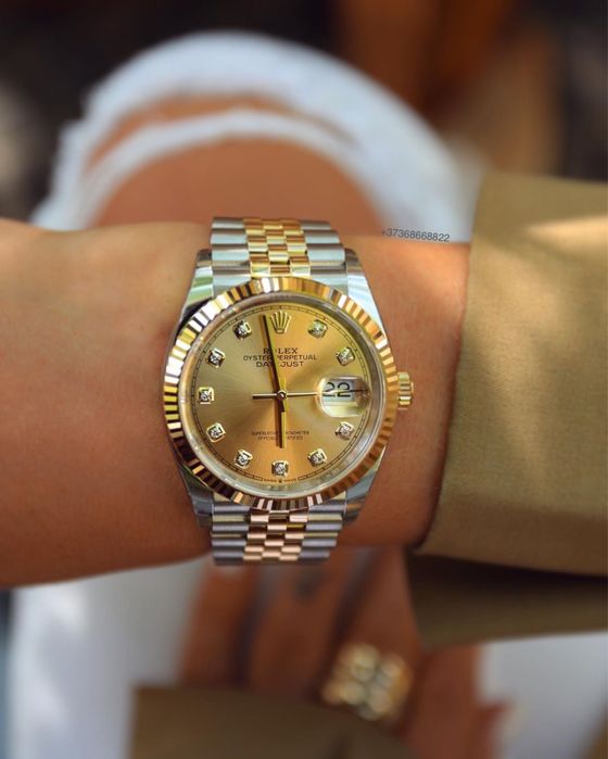 Rolex Date-Just Diamond Champagne 36mm ETA 3235