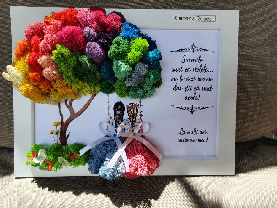 Tablouri aniversare personalizate cu licheni dupa preferintele dvs!