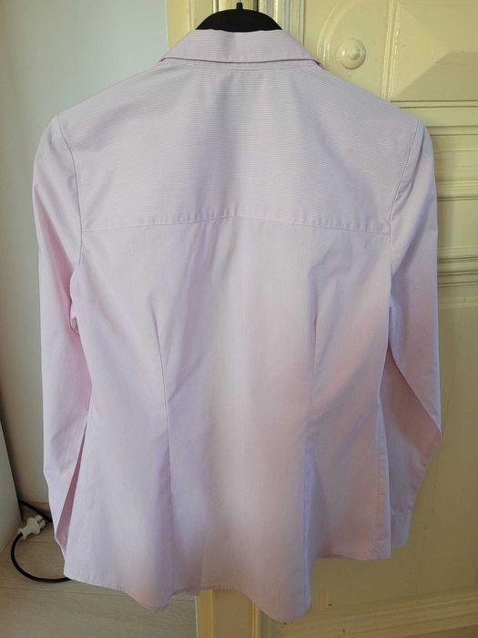 camasa business alba cu dungulite roz de la Reserved