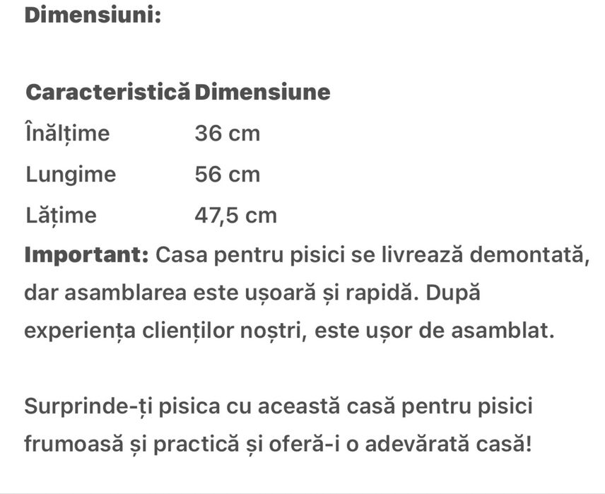 Casă pentru exterior acoperiș plat - pisică