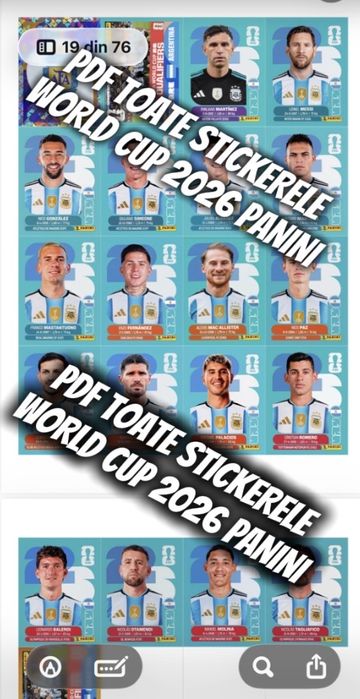 PDF colectia Panini World Cup 2026