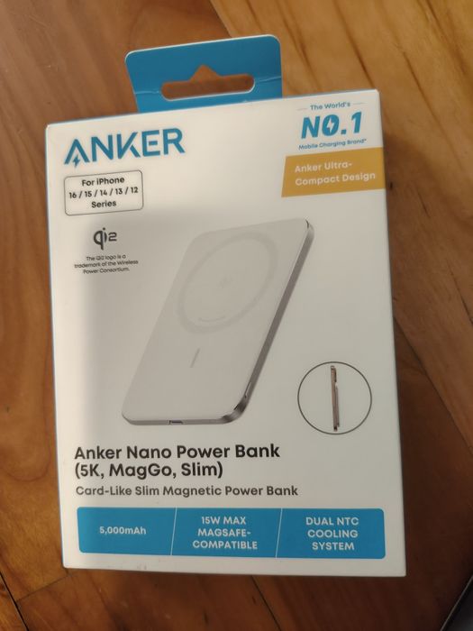 Baterie externa magnetic Anker Nano MagGo Slim 5.000 mAh – Nou, sigilat