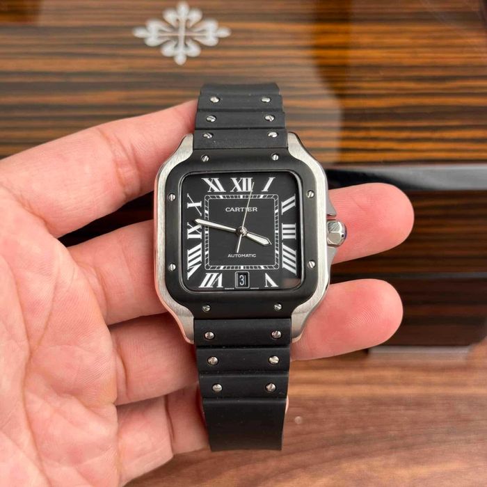 Cartier santos 100 сребро