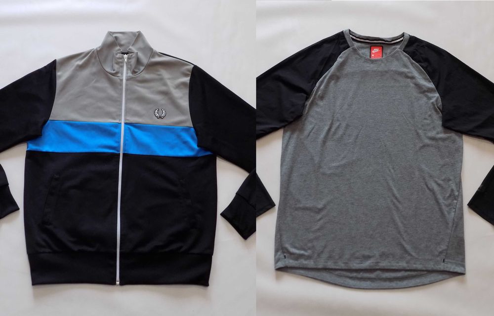 горнище fred perry/nike tech блуза худи суичър яке мъжко оригинал L/M