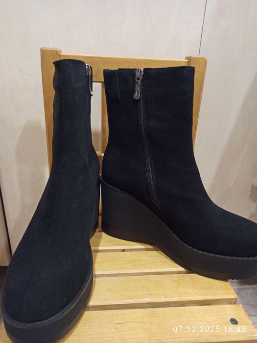 Ботильоны женские  замша