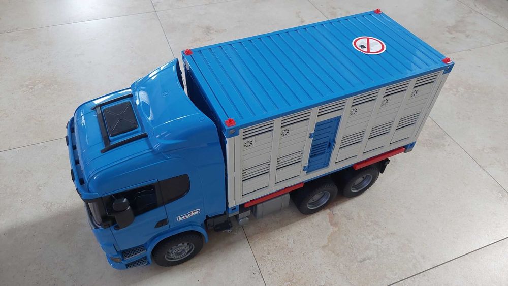 Camion mare Scania, Bruder 52cm, superb