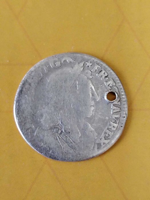 Moneda argint Franta Louis XIV 1660
