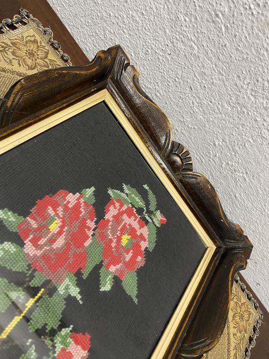 Немски гоблен с резбована рамка от дъб