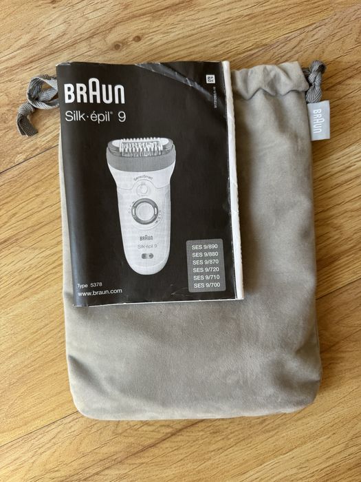 Epilator Braun Silk-épil 9 – Set complet, stare foarte bună