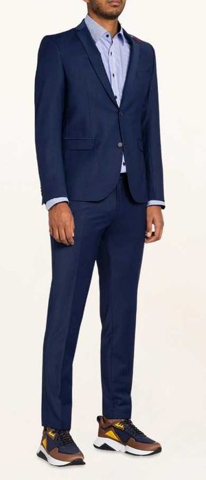 Sacou slim 52 L de lux Club of Gents lana extravirgina navy