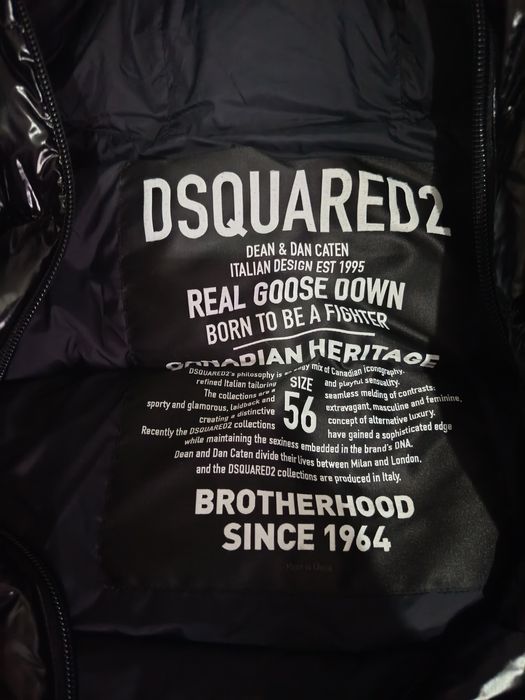 Geaca Dsquared Neagră Doi În Unu Geaca Și Vesta Mărime Mare Size 56