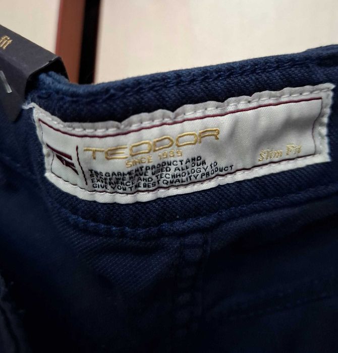 Тъмно-син мъжки официален панталон Teodor размер - 31