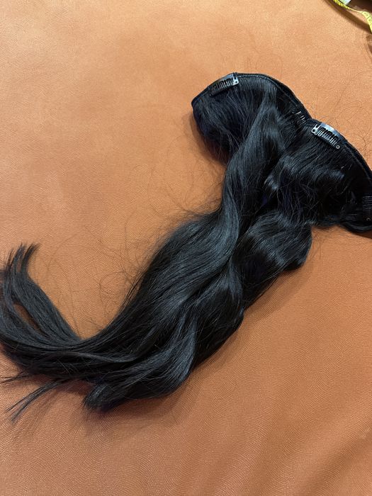 екстеншъни 2 реда истинска коса