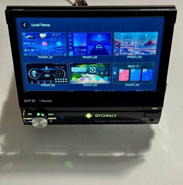 Автомагнитола 1 din 7505A-5712B с выдвижным экраном 4/64GB IPS DSP Car