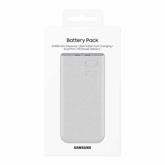 Външна батерия Samsung Power Bank 10000 mAh 25W EB-P3400XUEGEU (бежов)