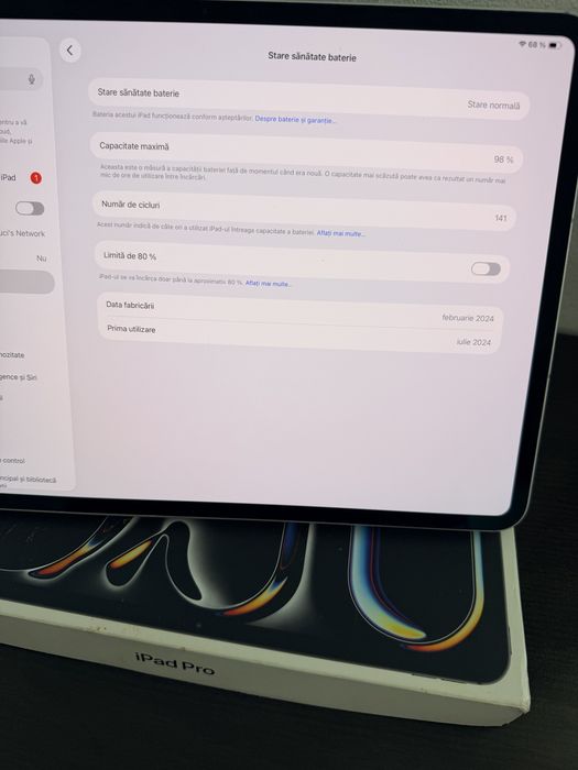 Vand ipad pro 13” M4 512 Gb impecabil
