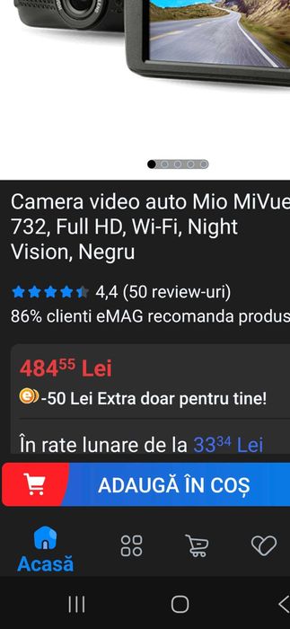 Vand camera auto MIO 723 FHD