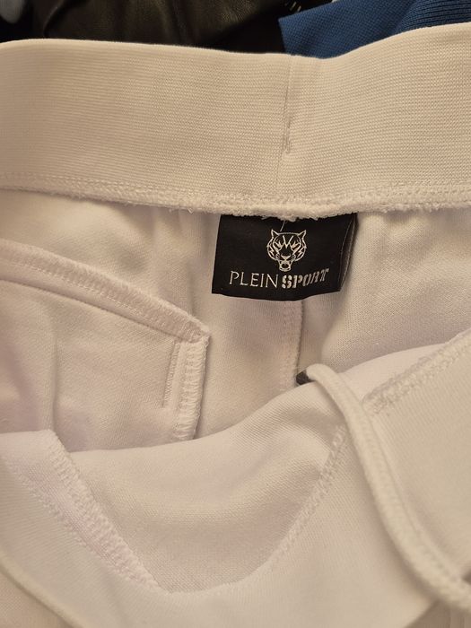 Pantaloni albi sport PHILIP PLEIN barbat