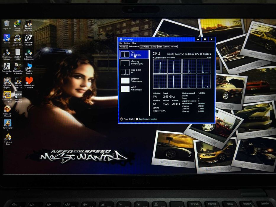 Dell Latitude 5400 i5 gen 8 cu 8 nuclee, 16GB RAM si SSD NVMe 512 GB
