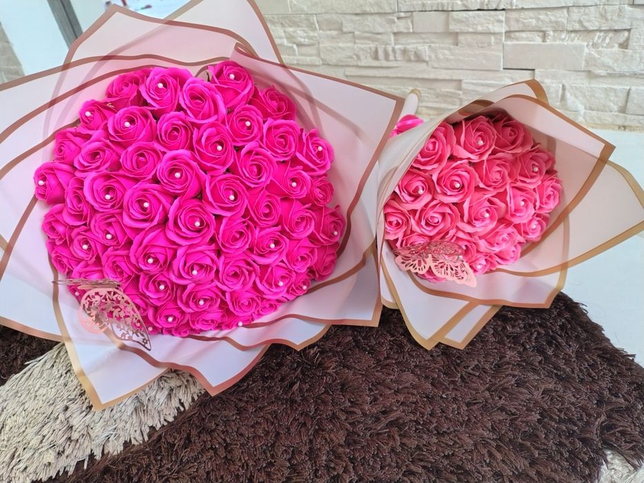 Buchet trandafiri de sapun