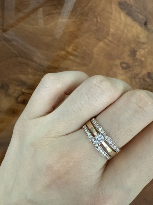 Классическое золотое кольцо 585 пробы