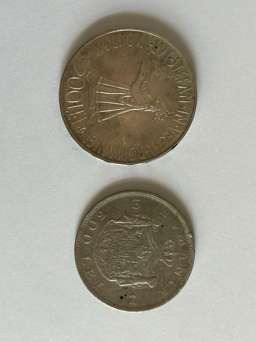 Colecție 4 monede argint Carol I și Mihai I (1910–1944)