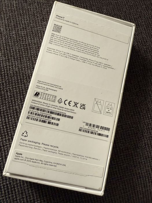 Iphone 17/256Gb,lavanda