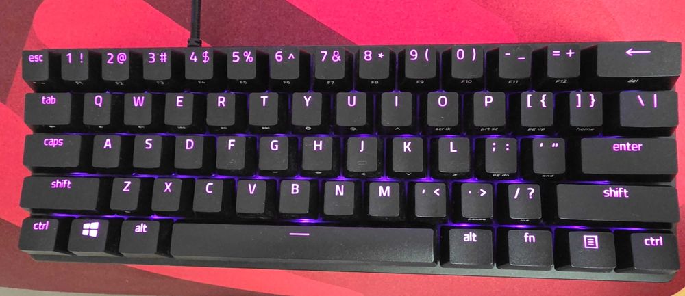 Pachet tastatura razer huntsman mini +mousepad  zowie 470×390×10 mm