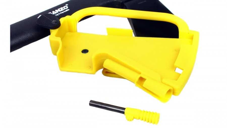 Къса туристическа брадва със скрит трион Ganzo Firebird  FSA01-YE