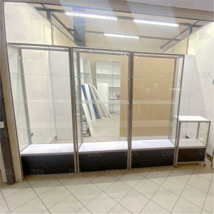 Прилавок витрина, стеклянная, metal oynaly vitrina va prilavkalar