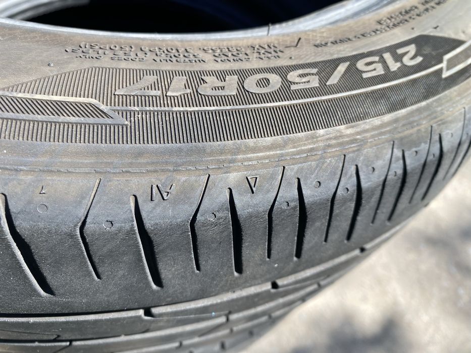 Шины 215/50/17 пара бу ханкок