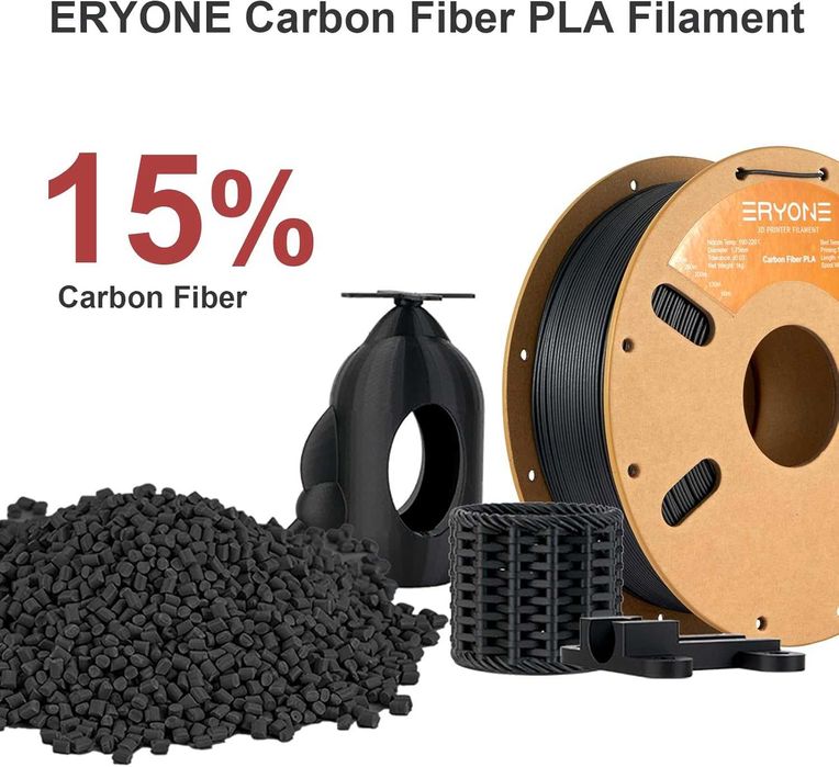 PETG-CF, ASA-CF, PLA-CF, Carbon Fiber, Филамент с Карбонови Частици