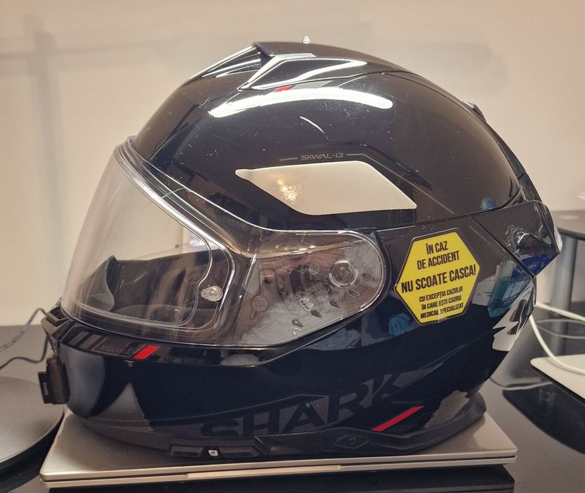 Casca Shark Skwal I3 cu lumini și intercom integrat