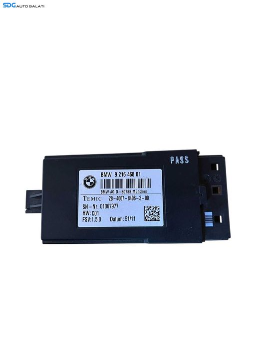 Modul Calculator Releu Control Scaun Sofer Stanga Fata BMW Seria 5 F10 F11 GT F07 2009 - 2017 Cod 61357490465 9216468 [B4804]