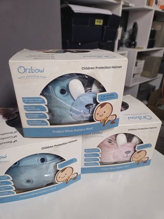 ТопЦена!Предпазна Бебешка мека каска+наколенкиOrzbow +